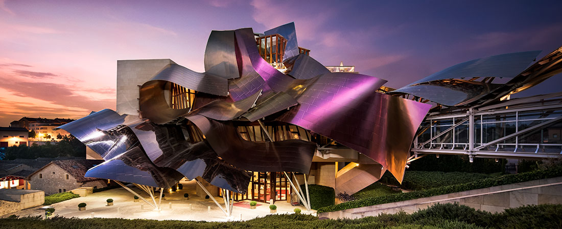 Frank O Gehry építész riojai pincészet