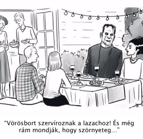 Frankeinstein boros karikatúra