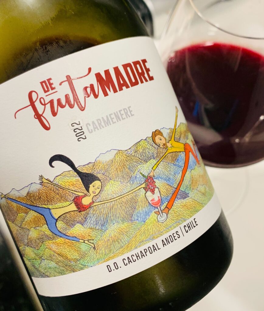 Dr Fruta Mare chilei bor vicces címke