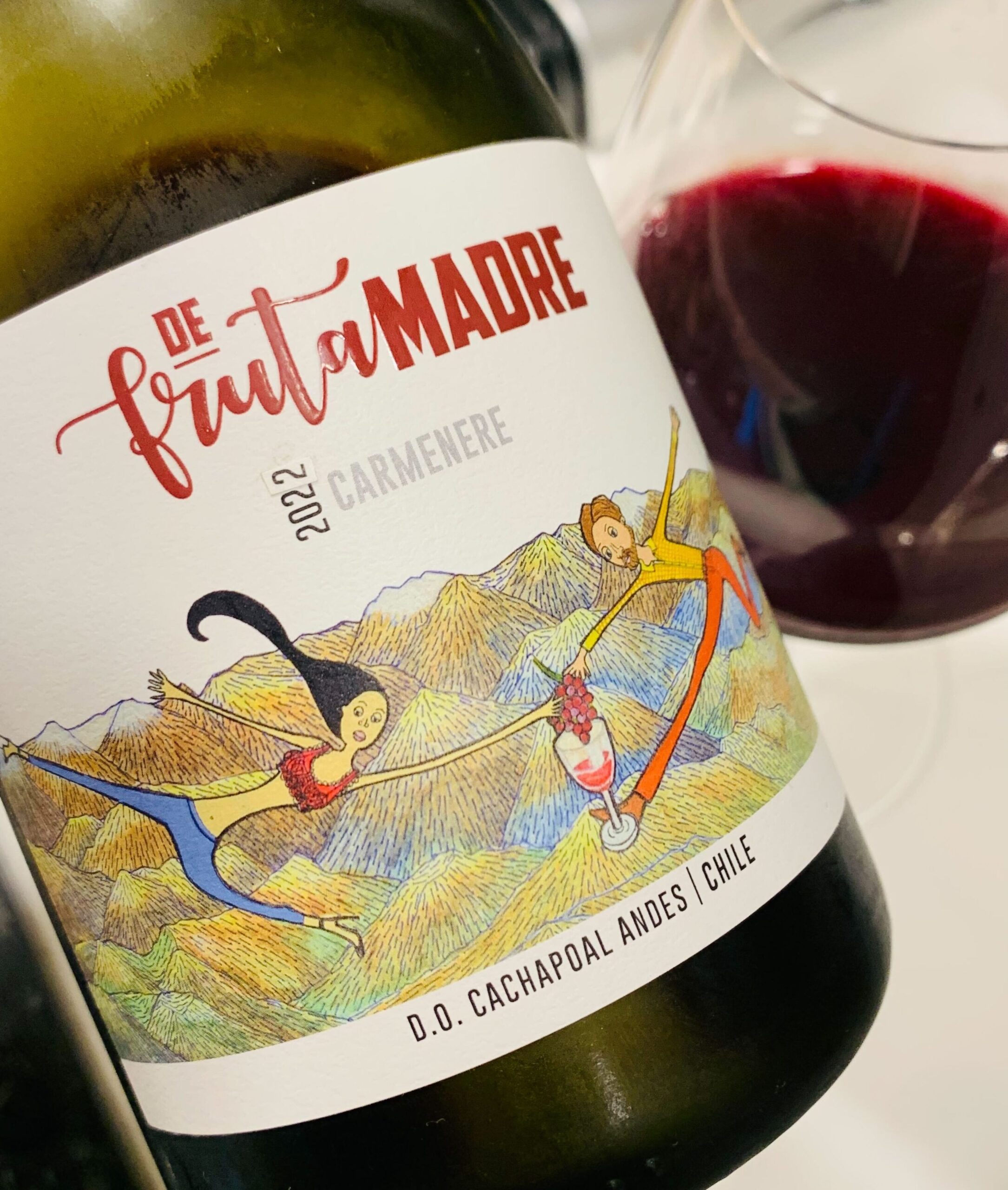 Dr Fruta Mare chilei bor vicces címke