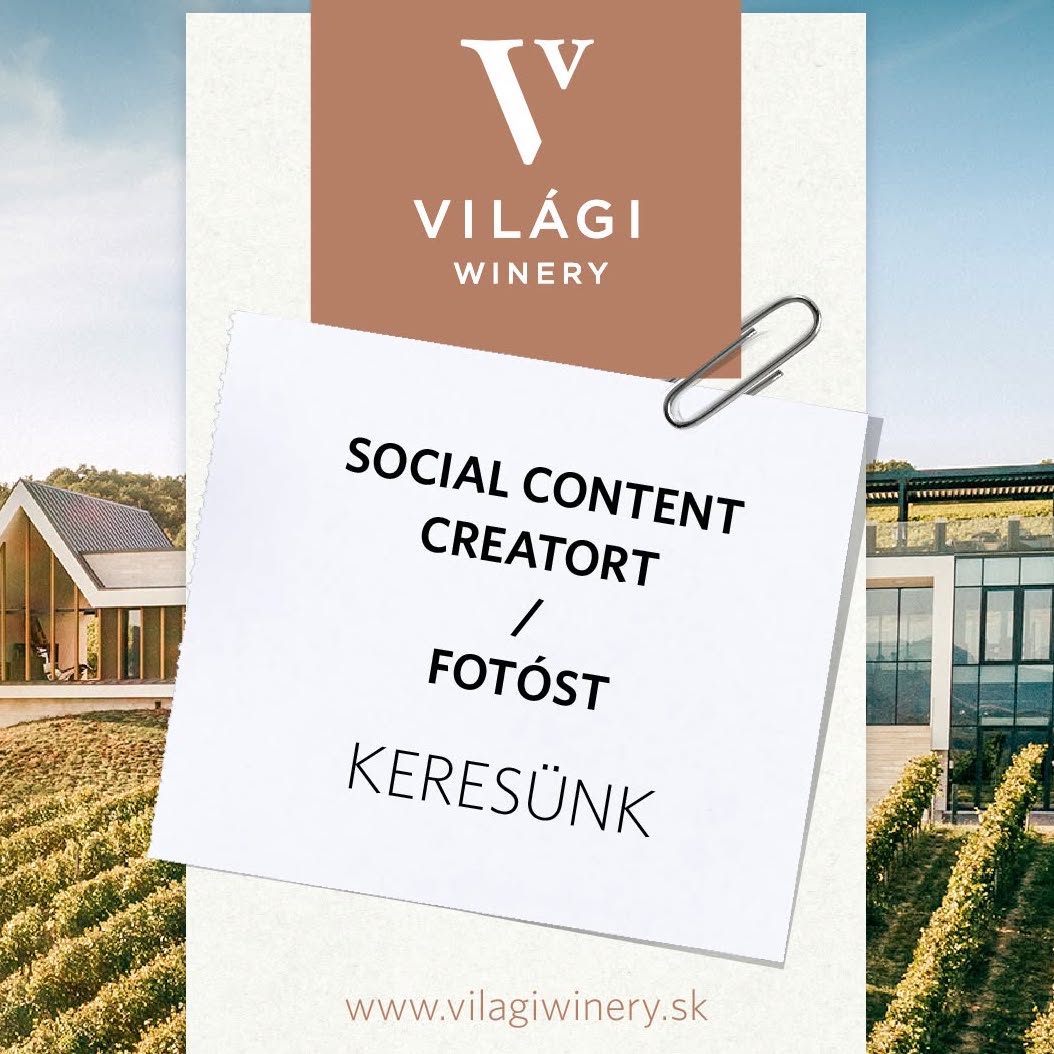 Világi Winery social Media munkatársat keres